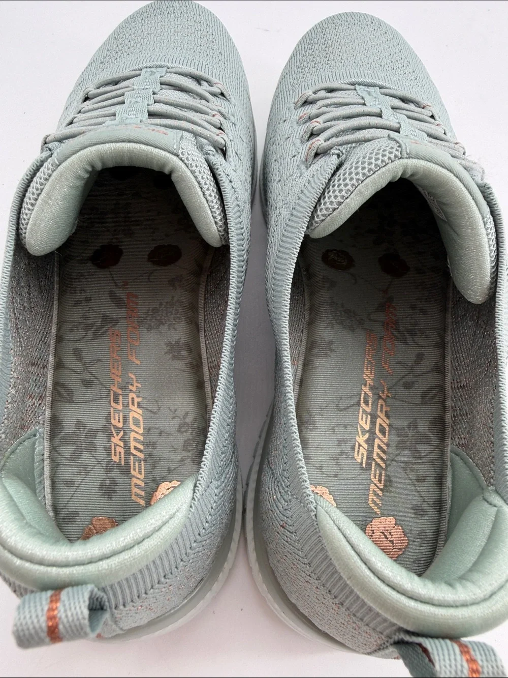 Skechers Virtue Copper Dream Slip Women's Size 10 Sneakers Shoes